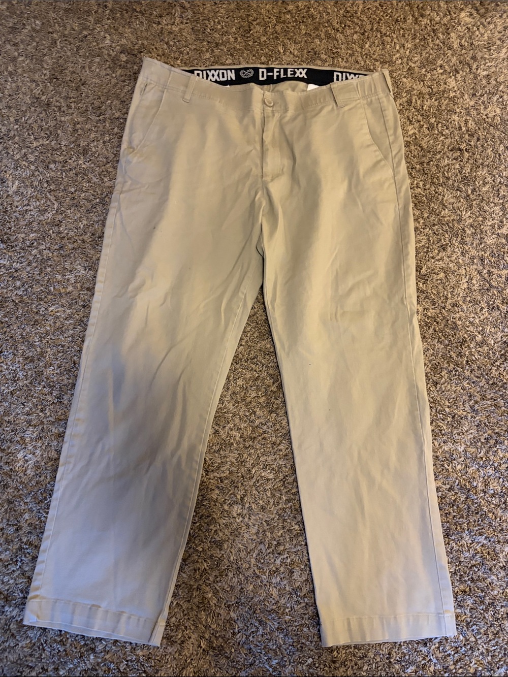 DIXXON Khaki Straight-Fit Chinos
